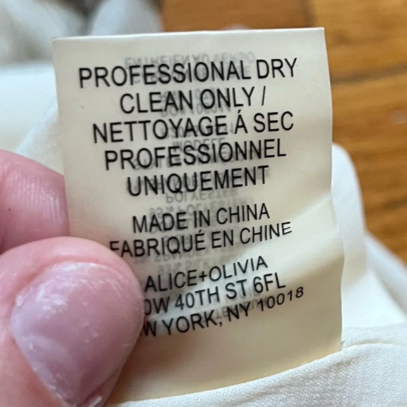 Alice+Olivia Silk Beaded Gold And White Low Back Sleeveless Mini Dress PP - Picture 3 of 6